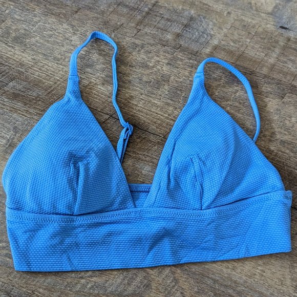 aerie Other - NWT Aerie Blue Triangle Bikini Top | M